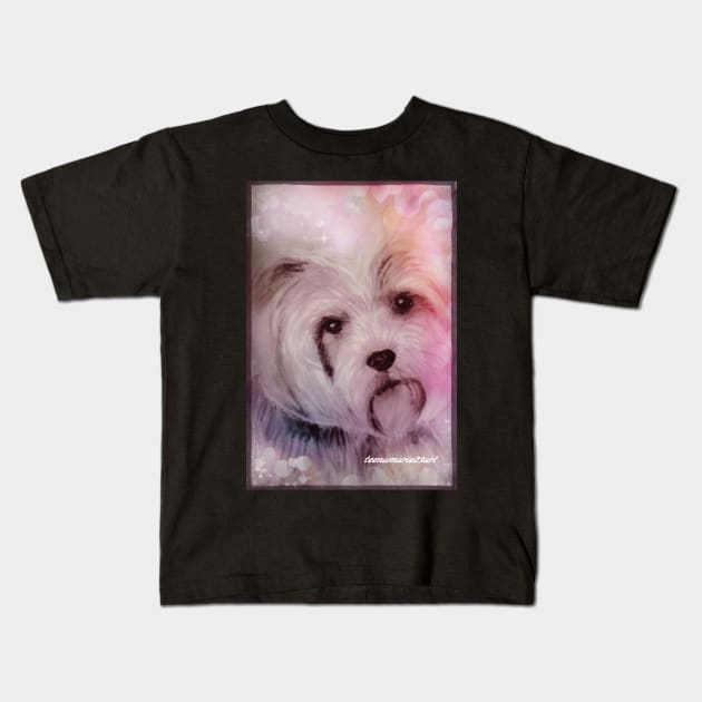 Yorkie Kids T-Shirt by teenamarie23art